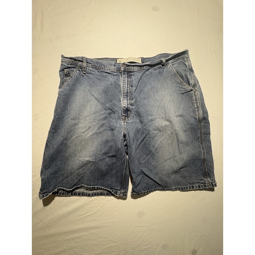 Arizona Jean Co Shorts Mens 42 Blue Denim Carpenter Bermuda Relaxed Fit